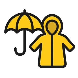 Deštníky, plášťěnky